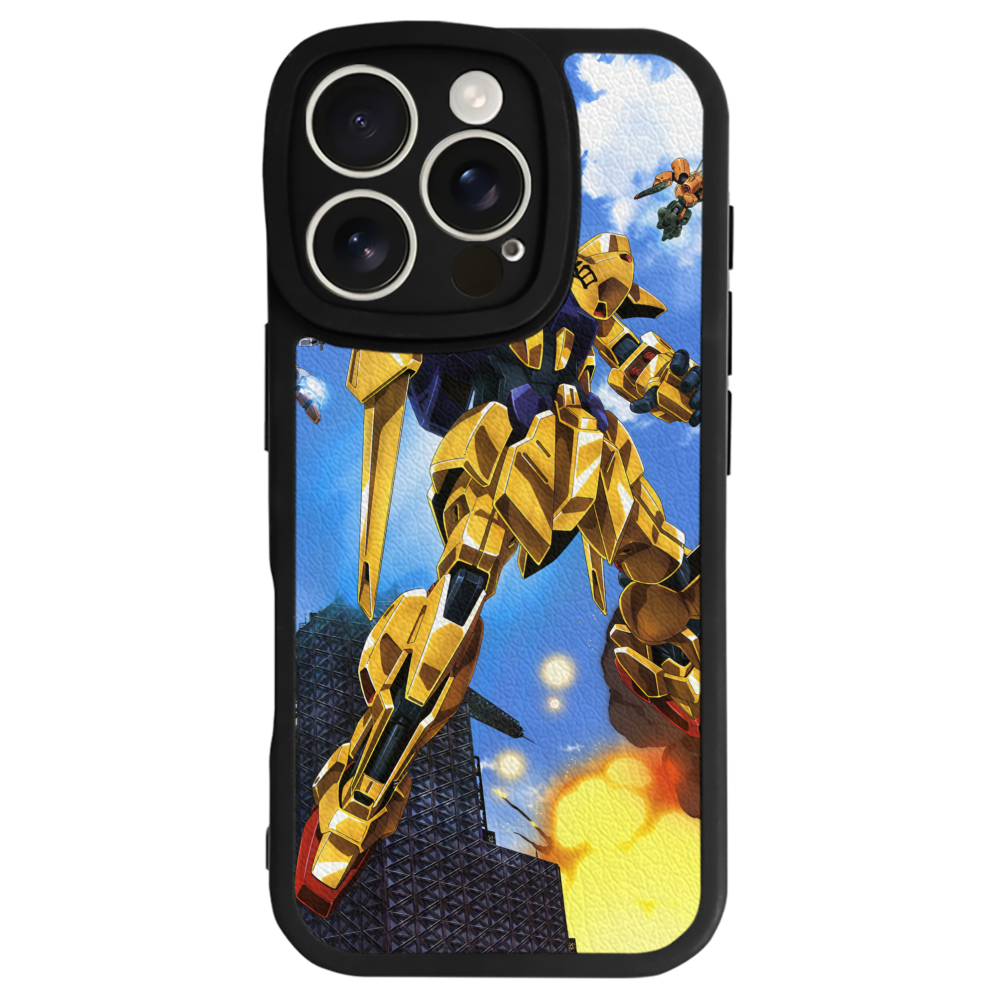 （画像用） 機動戦士ガンダム Mobile Suit Gundam 【iPhone 16シリーズ対応】シリコンスマホケース（レザー調） 材質：シリコン